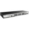 D-Link DGS-1210-28/ME 28-Port Gigabit Metro Ethernet Smart Switch, 24x GbE, 4x SFP, fanless