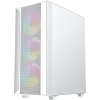 Gembird Fornax 4000 ARGB/Midi Tower/Transpar./Bílá