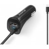 Aligator nab. do auta 2xUSB výstupem 2,4A, černá