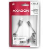 AXAGON BUCM-AM20TB, TWISTER kábel USB-C <-> USB-A, 1.1m, USB 2.0, 3A, ALU, tpe, čierny