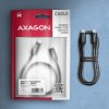 AXAGON BUCM2-CM10AB, CHARGE kábel USB-C <-> USB-C, 1m, Hi-Speed USB, PD 240W 5A, ALU, oplet, čierny