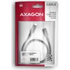 AXAGON BUCM32-CF05AB predlžovací kábel USB-C (M) <-> USB-C (F), 0.5m, USB 20Gbps, PD 240W 5A, 8K HD, ALU, oplet, čierny