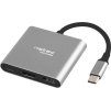 Natec multiport adaptér Fowler MINI USB-C PD, USB 3.0, HDMI 4K