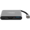 Natec multiport adaptér Fowler MINI USB-C PD, USB 3.0, HDMI 4K