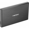 Externí box pro HDD 2,5" USB 3.0 Natec Rhino Go, černý, hliníkové tělo