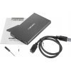 Externí box pro HDD 2,5" USB 3.0 Natec Rhino Go, černý, hliníkové tělo