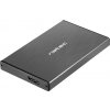 Externí box pro HDD 2,5" USB 3.0 Natec Rhino Go, černý, hliníkové tělo