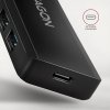 AXAGON HUE-C1C, 4x USB 5Gbps TRAVEL hub, USB-C napájací konektor, kábel USB-C 19 cm