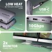 AXAGON HMC-12GM2, USB 10Gbps hub, 3x USB-A, USB-C,  HDMI, DP, RJ-45 GLAN, M.2, SD/mSD, audio, PD 100W, kábel USB-C 50cm