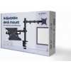 GEMBIRD Držák monitoru na stůl s podstavcem pro notebook MA-DA-03, naklápěcí, až do 32” a 9kg, černý