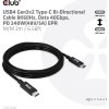 Club3D Kabel USB4 Gen3x2 Type-C Oboustranný kabel 8K60Hz, Data 40 Gbps, PD 240W(48V/5A) EPR M/M 2m