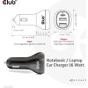 Club3D Auto nabíječka pro Notebooky 36W, 3 porty (2xUSB-A + USB-C)