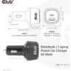 Club3D Auto nabíječka pro Notebooky 63W, 2 porty (USB-A + USB-C)