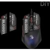 A4tech BLOODY W60 Max Mini, podsvícená herní myš, 12000 DPI, černá, USB