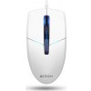 A4tech N-530S, podsvícená kancelářská myš, 1200 DPI, USB, bílá