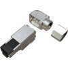 Konektor MPTL 90° RJ45 CAT6A STP samořezný SXRJ45-6A-STP-BK-SA-U