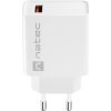 Universální nabíječka Natec RIBERA 18W 1X USB-A, bílá