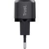 TRUST nabíječka 20W Maxo, USB-C, Nabíječka do zdi, černá