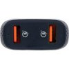 GEMBIRD Nabíječka do auta, 2x USB, rychlo-nabíječka, QC3.0, 36 W, černá