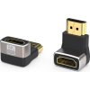 PREMIUMCORD Adaptér spojka 8K HDMI A - HDMI A, F/M, zahnutá do pravého úhlu 90°