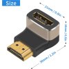 PREMIUMCORD Adaptér spojka 8K HDMI A - HDMI A, F/M, zahnutá do pravého úhlu 90°