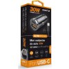 ALIGATOR chytrá mini nabíječka do auta Power Delivery 30W, USB-C + USB-A, kabel USB-C/Lightning, černá