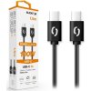 ALIGATOR datový kabel POWER 100W, USB-C/USB-C 5A, délka 1,5 m, černá
