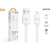 ALIGATOR datový kabel 2A, Lightning, délka 2m, bílá