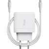 TRUST nabíječka 45W Maxo, USB-C, Nabíječka do zdi, 2m USB-C kabel, bílá