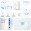 TP-Link Deco BE85(1-pack) WiFi7 Mesh(BE22000,2,4GHz/5GHz/6GHz,1x10GbELAN/WAN,1xSFP+/10GbELANcombo,2x2,5GbELAN/WAN,1xUSB)