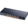 Zyxel XMG1915-10EP, 8-port 2.5GbE, 2 SFP+, 8 x PoE++ 130W Smart Switch, hybird mode, standalone or NebulaFlex Cloud
