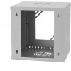 LEXI-Net 10" nástěnný rozvaděč Basic 6U 292x300, skleněné dveře, bez zad, svařovaný, šedý