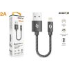 ALIGATOR datový kabel  PREMIUM 2A, Lightning, délka 50 cm, černá