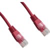 DATACOM patch cord UTP cat5e 1M červený
