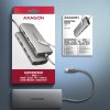 AXAGON HMC-8HLSA, USB 5Gbps hub, 3x USB-A, HDMI 4k/60Hz, RJ-45 GLAN, SD/microSD, audio, PD 100W, kábel USB-C 20cm