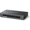 MERCUSYS switch MS108GP (8xGbE,7xPoE+,65W,fanless)