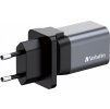 VERBATIM GaN Nabíječka do sítě GNC-35, 35W, 1x USB-C, 1x USB