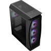 AEROCOOL skříň Aero One Frost ML G, Mid tower, 2x USB 3.0, 2x audio, 4x 120mm RGB Fan, bez zdroje