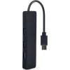 USB hub 3.1 s káblom typ C, 4 porty, čierna farba GEMBIRD