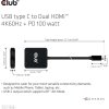 Club3D Video hub MST USB-C na 2xHDMI + USB-C PD 3.0, 4K60Hz