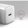AXAGON ACU-PD30W, Sil nabíjačka do siete 30W, 1x port USB-C, PD3.0/PPS/QC4+/SFC/AFC/Apple, biela