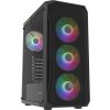 PC skříň Fury SHOBO/Midi Tower/Transpar./Černá