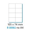 105x74mm 8ks a4