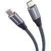 PREMIUMCORD USB-C kabel (USB 3.2 Gen2x2, 5A, 100W, 20Gbit/s) 3m, Šedá