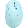 Myš Natec STORK/Kancelářská/Optická/1 600 DPI/Bezdrátová USB/Modrá