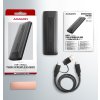 AXAGON EEM2-GTS2, 10Gbps USB-C - M.2 NVMe & SATA SSD kovový THIN box, bez skrutiek