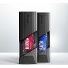 AXAGON EEM2-GTS2, 10Gbps USB-C - M.2 NVMe & SATA SSD kovový THIN box, bez skrutiek