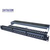 DATACOM Patch panel 24p.CAT6 1U 3x8 LSA, STP 19" černý s vyvázáním
