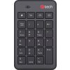 C-TECH Numerická kávesnice KBN-02WS, 23 kláves, Bezdrátová, Černá