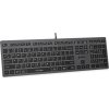 A4tech Klávesnice FX60, Podsvícená bílá, USB, CZ, šedá